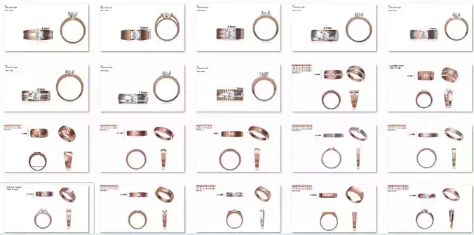 132 Gents Rings  Band Ring jcd-Jewelcad render detail