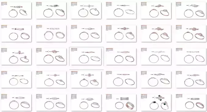 179 Women Bracelets jcd Jewelcad  render detail 3D print model