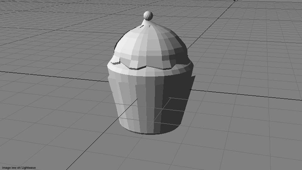 Cupcake 3D model_4