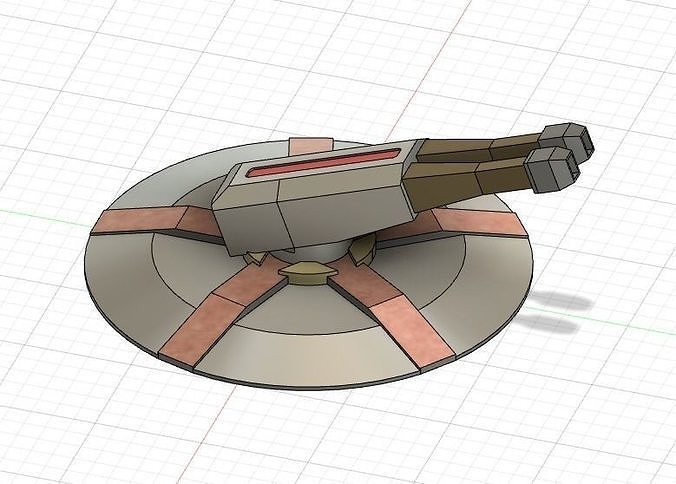 High Tech Auto Cannon Free 3D print model