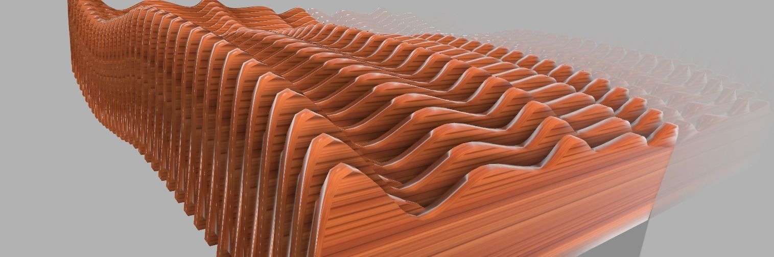 Curved wall version 3 3D model_9