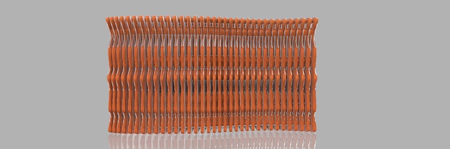 Curved wall version 3 3D model_4