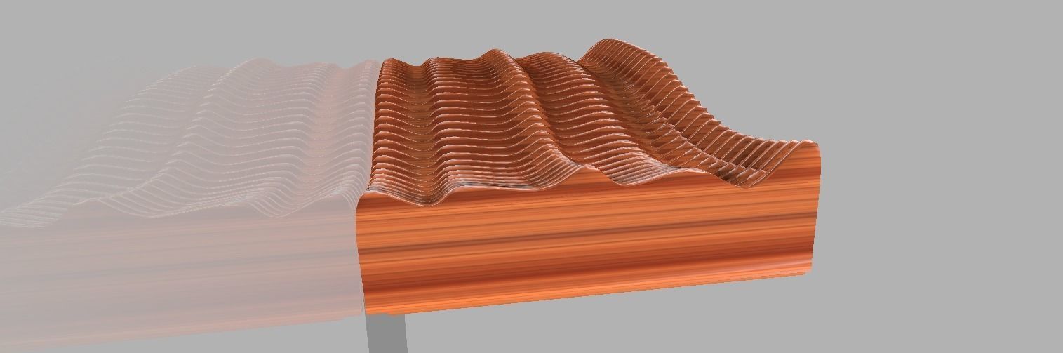 Curved wall version 3 3D model_6