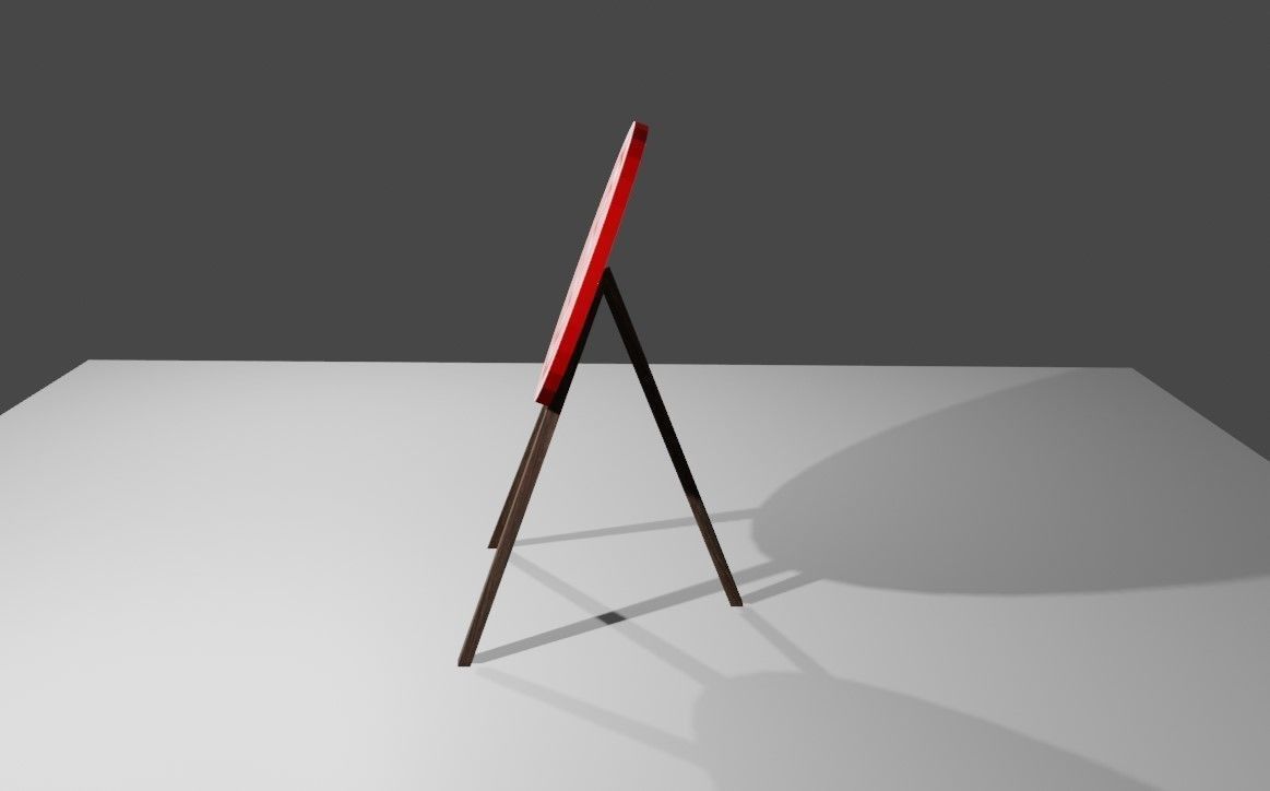 Arrow Target - Alvo para arco e flecha Low-poly 3D model_2