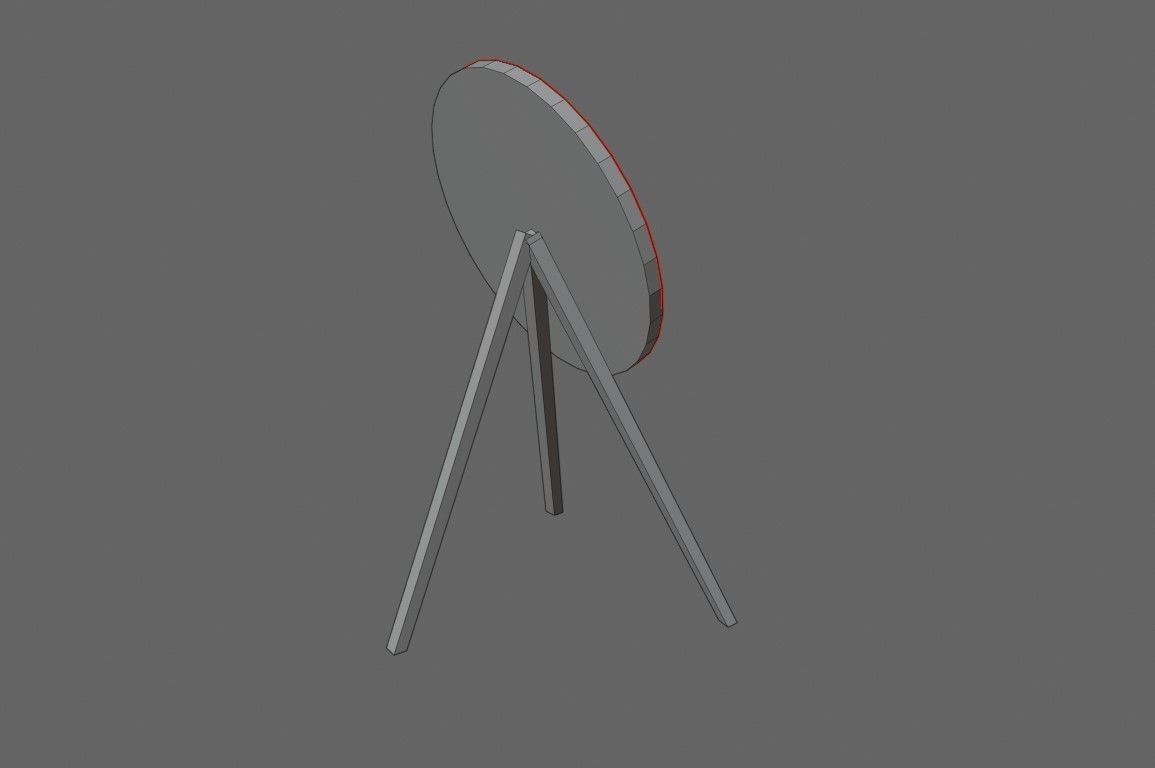 Arrow Target - Alvo para arco e flecha Low-poly 3D model_8