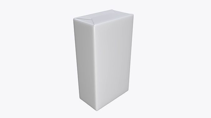 Coffee paper package box mock-up 3D model