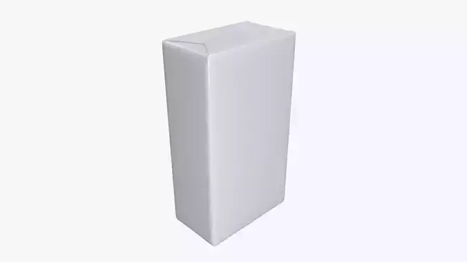 Coffee paper package box mock-up 3D model