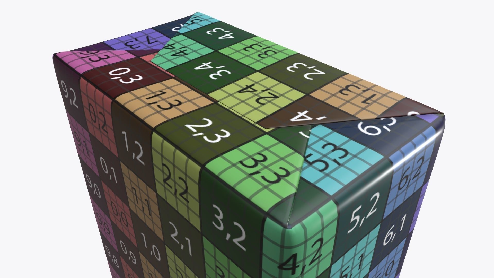 Coffee paper package box mock-up 3D model_11