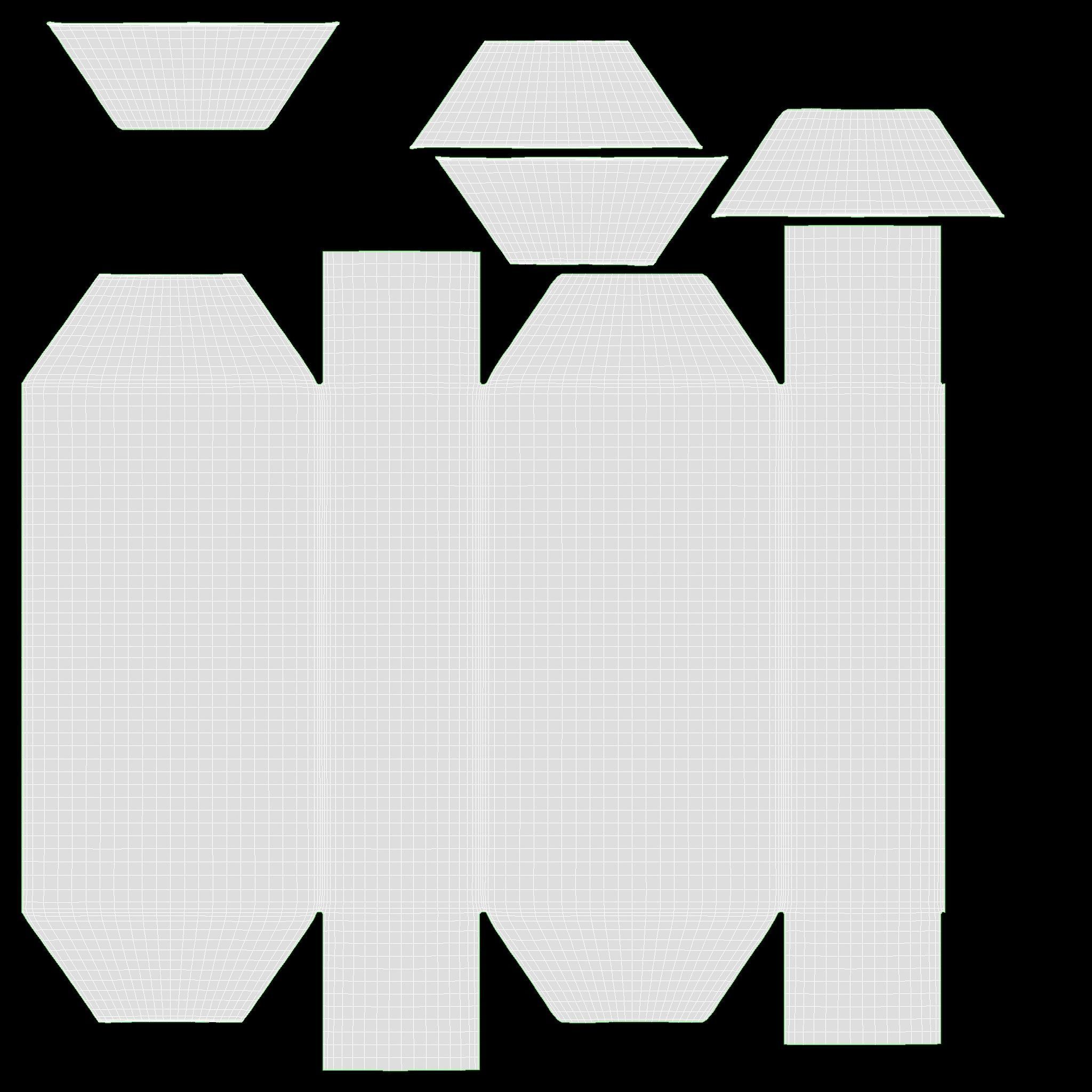 Coffee paper package box mock-up 3D model_15