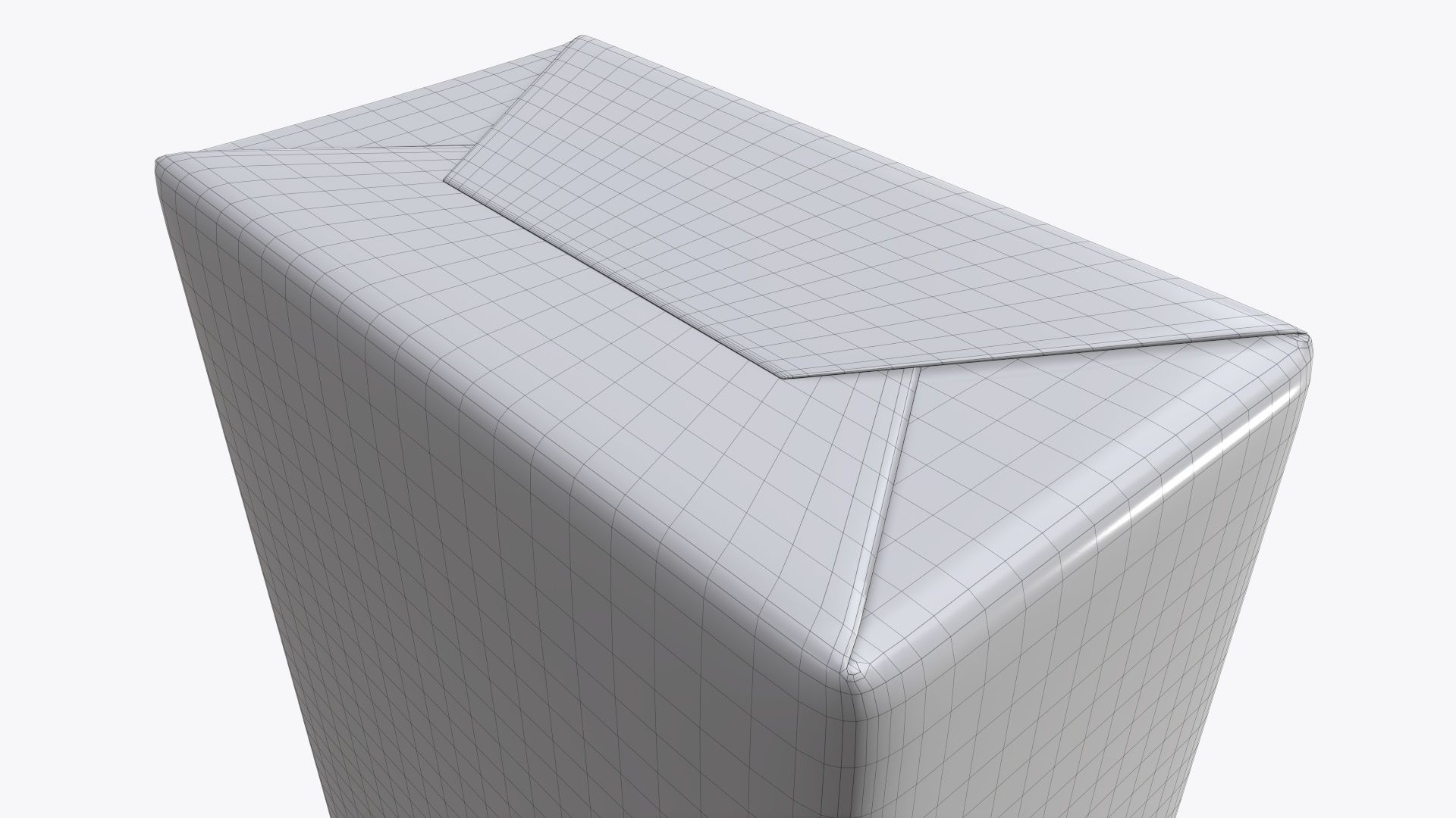 Coffee paper package box mock-up 3D model_6