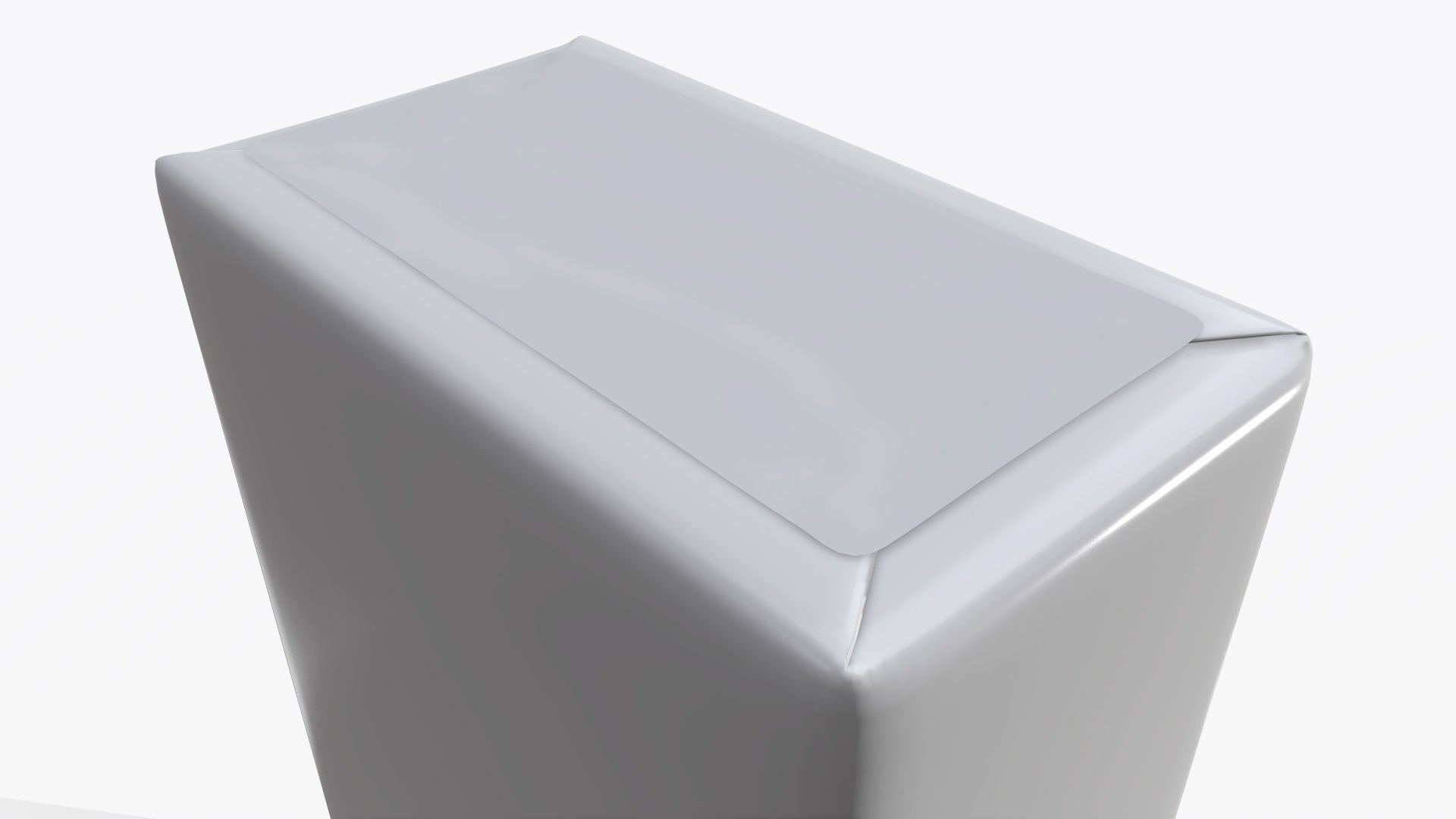 Coffee paper package box with label mock-up 3D model_1