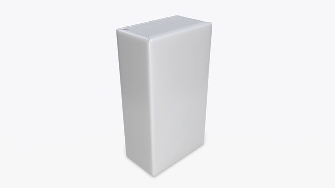 Coffee paper package box with label mock-up 3D model