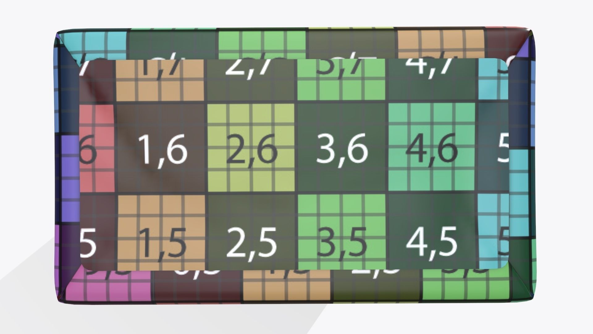 Coffee paper package box with label mock-up 3D model_12