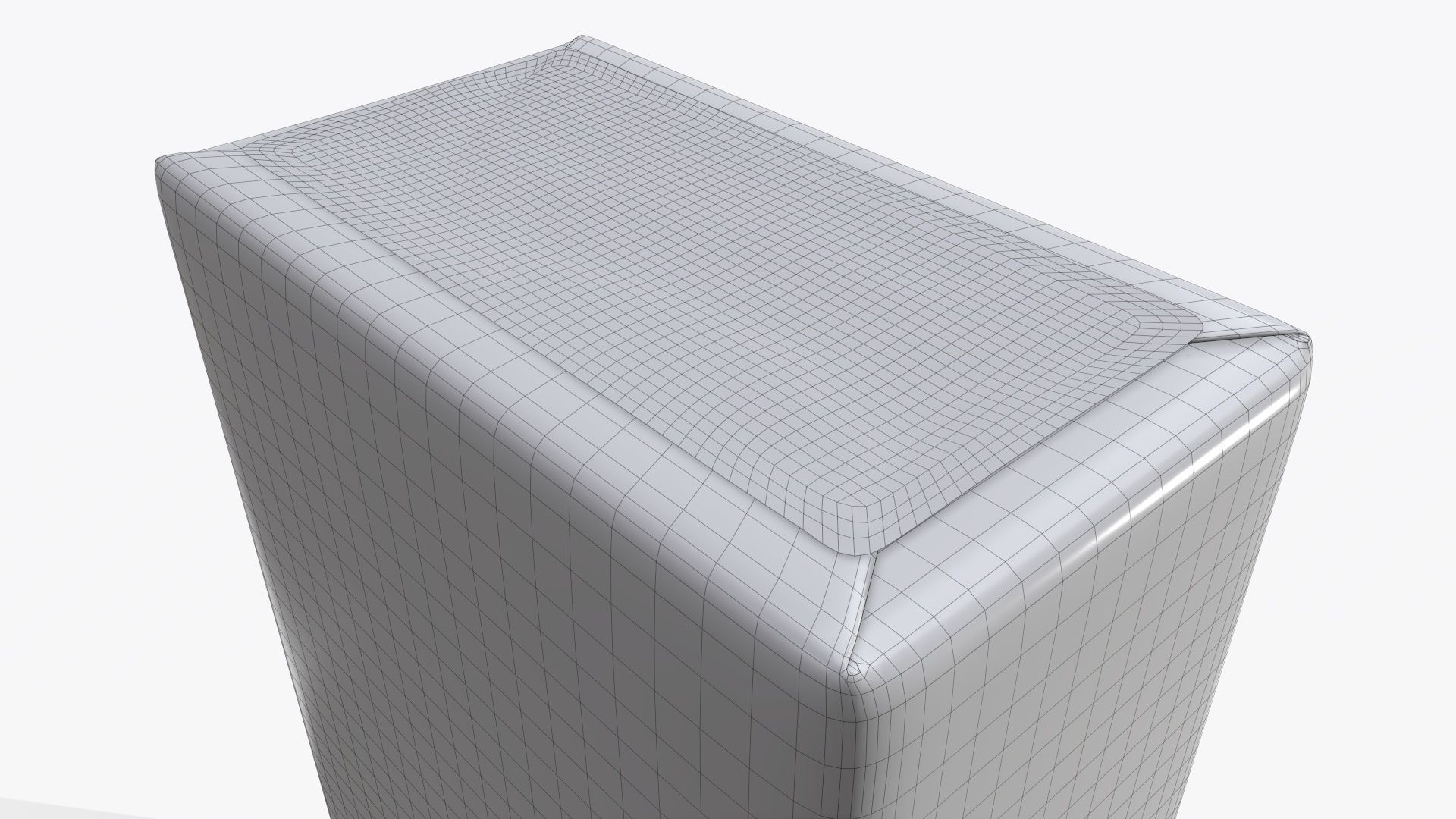 Coffee paper package box with label mock-up 3D model_6