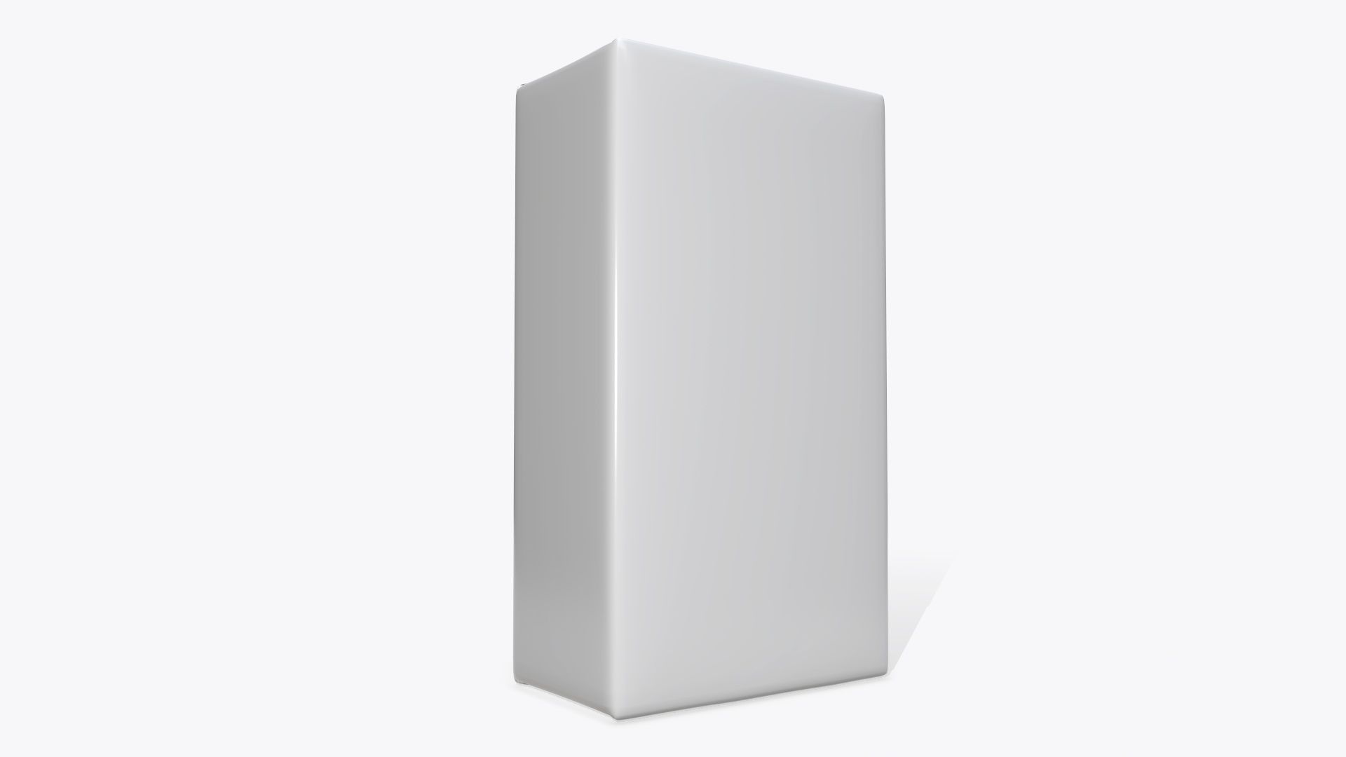 Coffee paper package box with label mock-up 3D model_4