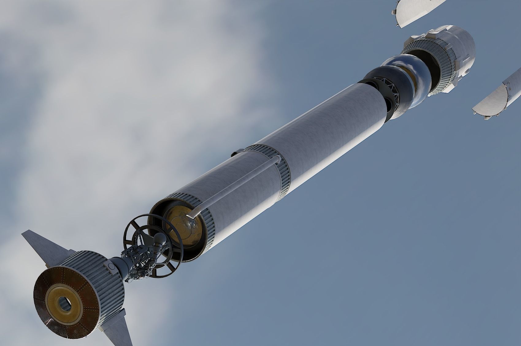 Angara 1 rocket 3D model_30