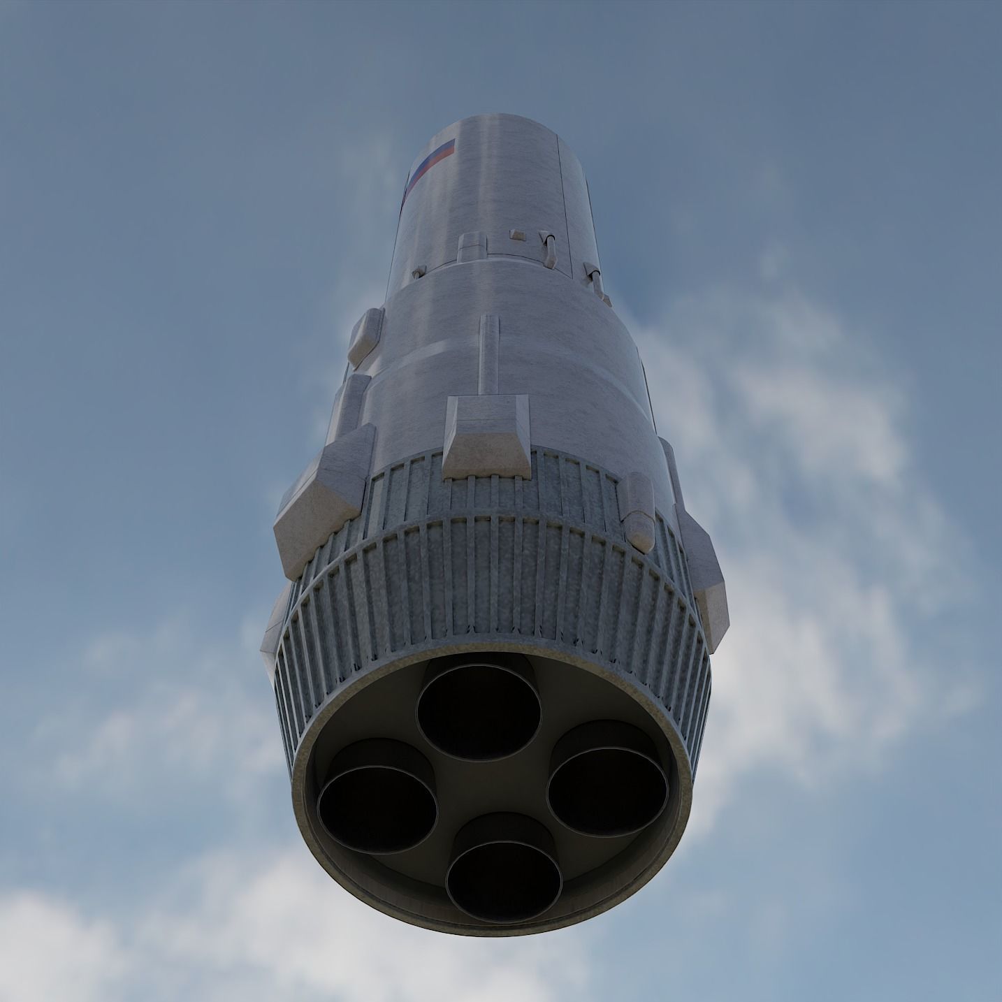 Angara 1 rocket 3D model_23