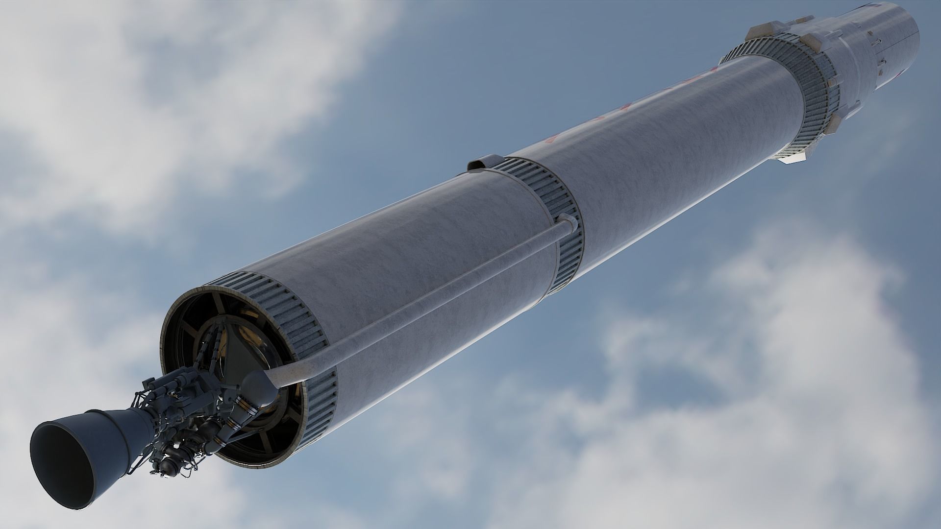 Angara 1 rocket 3D model_8