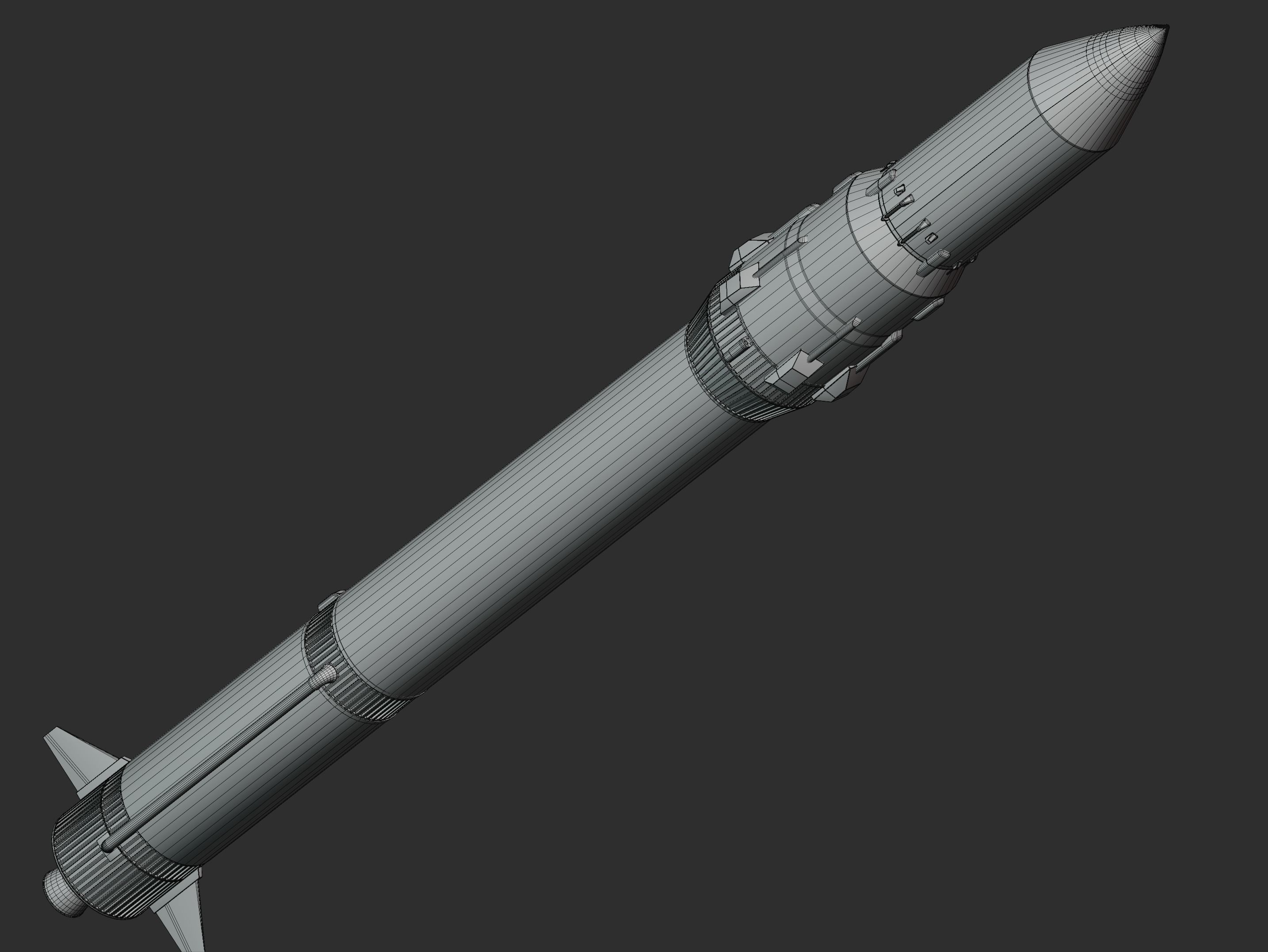 Angara 1 rocket 3D model_35