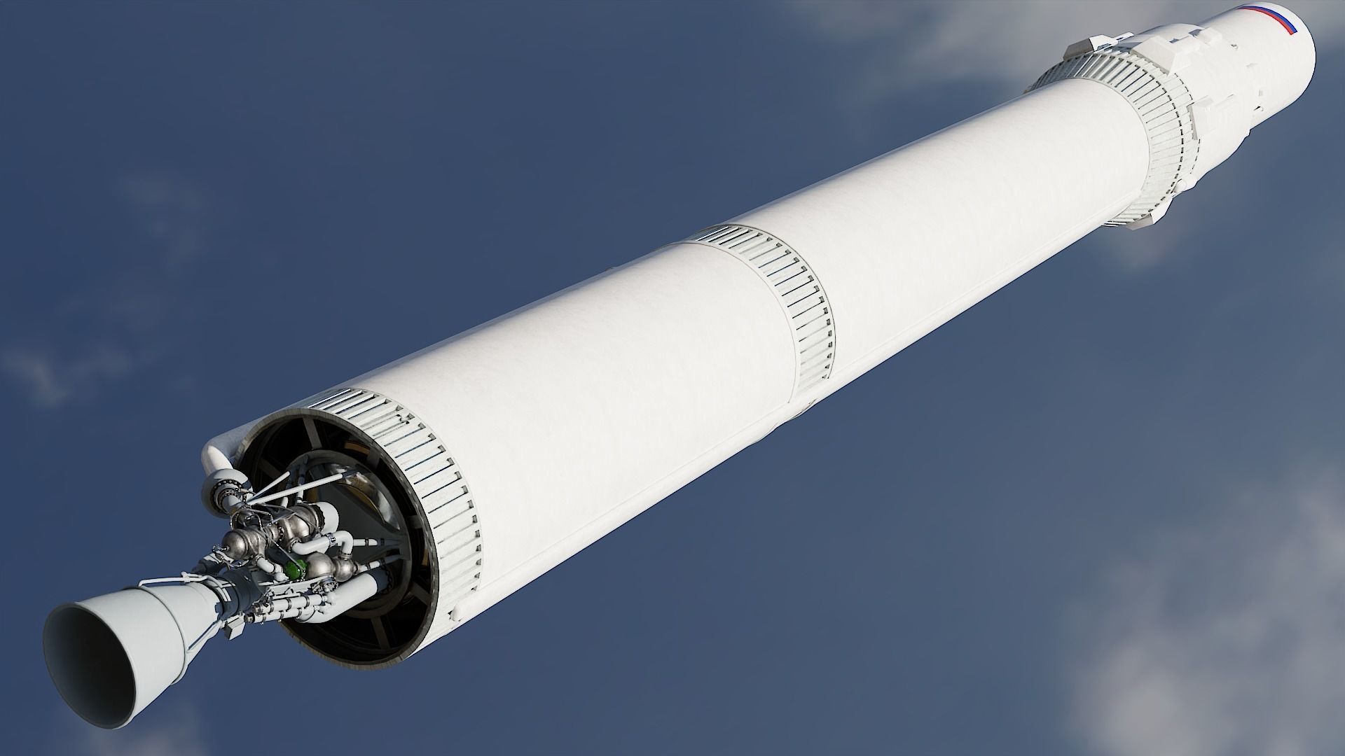 Angara 1 rocket 3D model_5