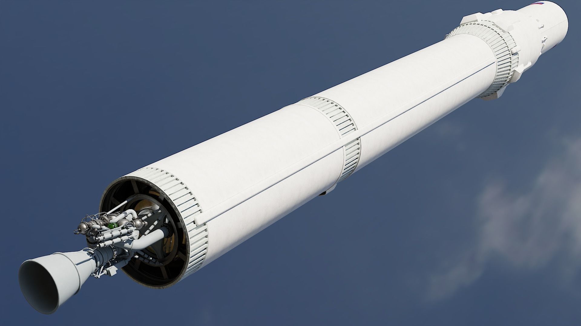 Angara 1 rocket 3D model_4