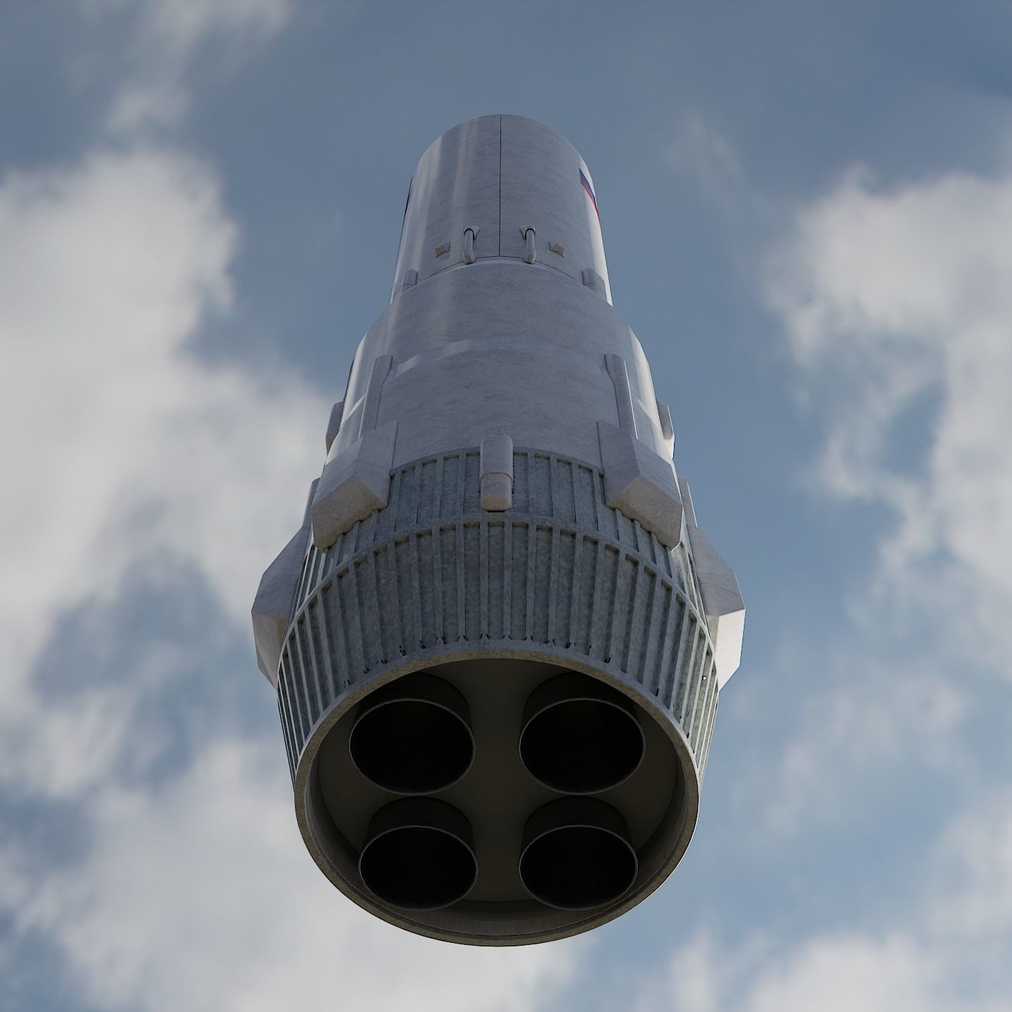 Angara 1 rocket 3D model_26