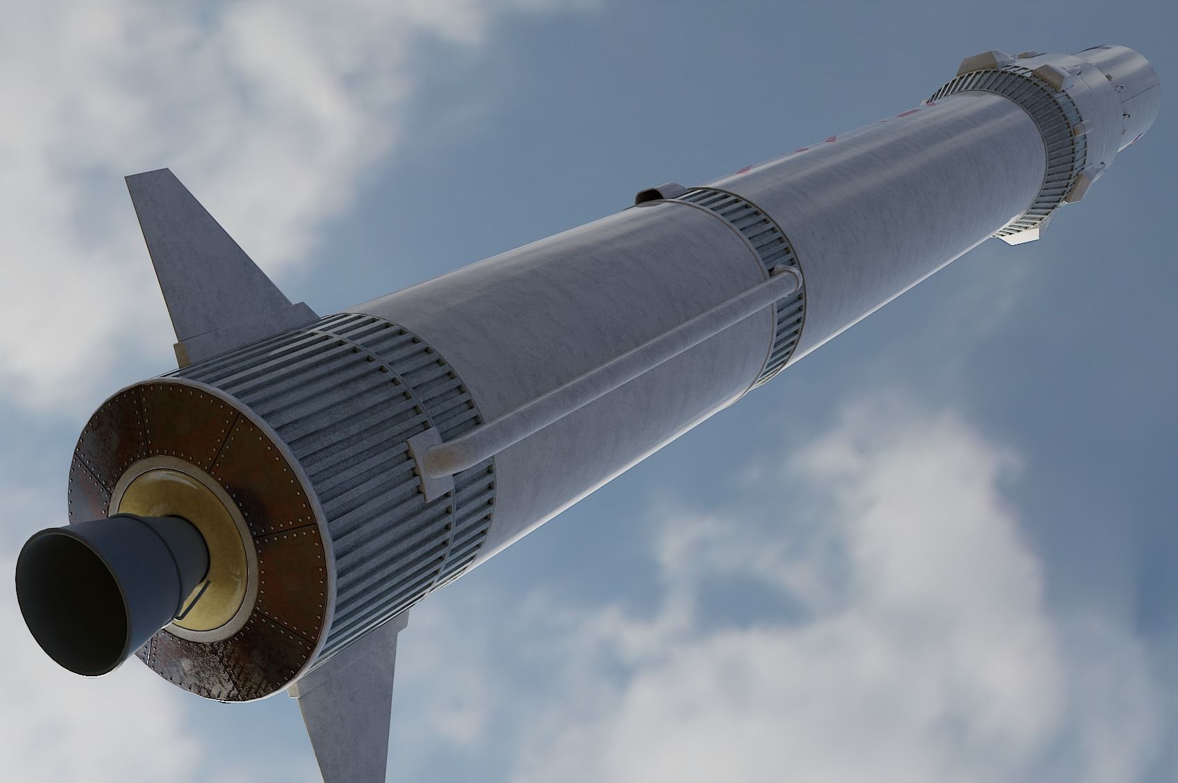 Angara 1 rocket 3D model_2