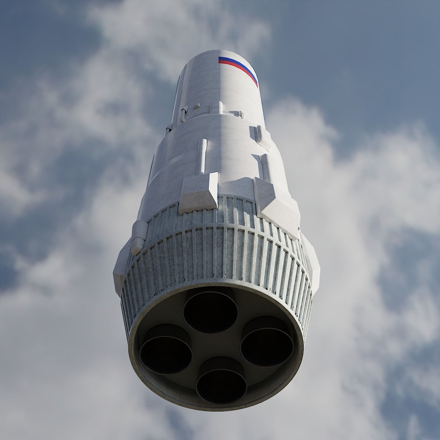 Angara 1 rocket 3D model_22