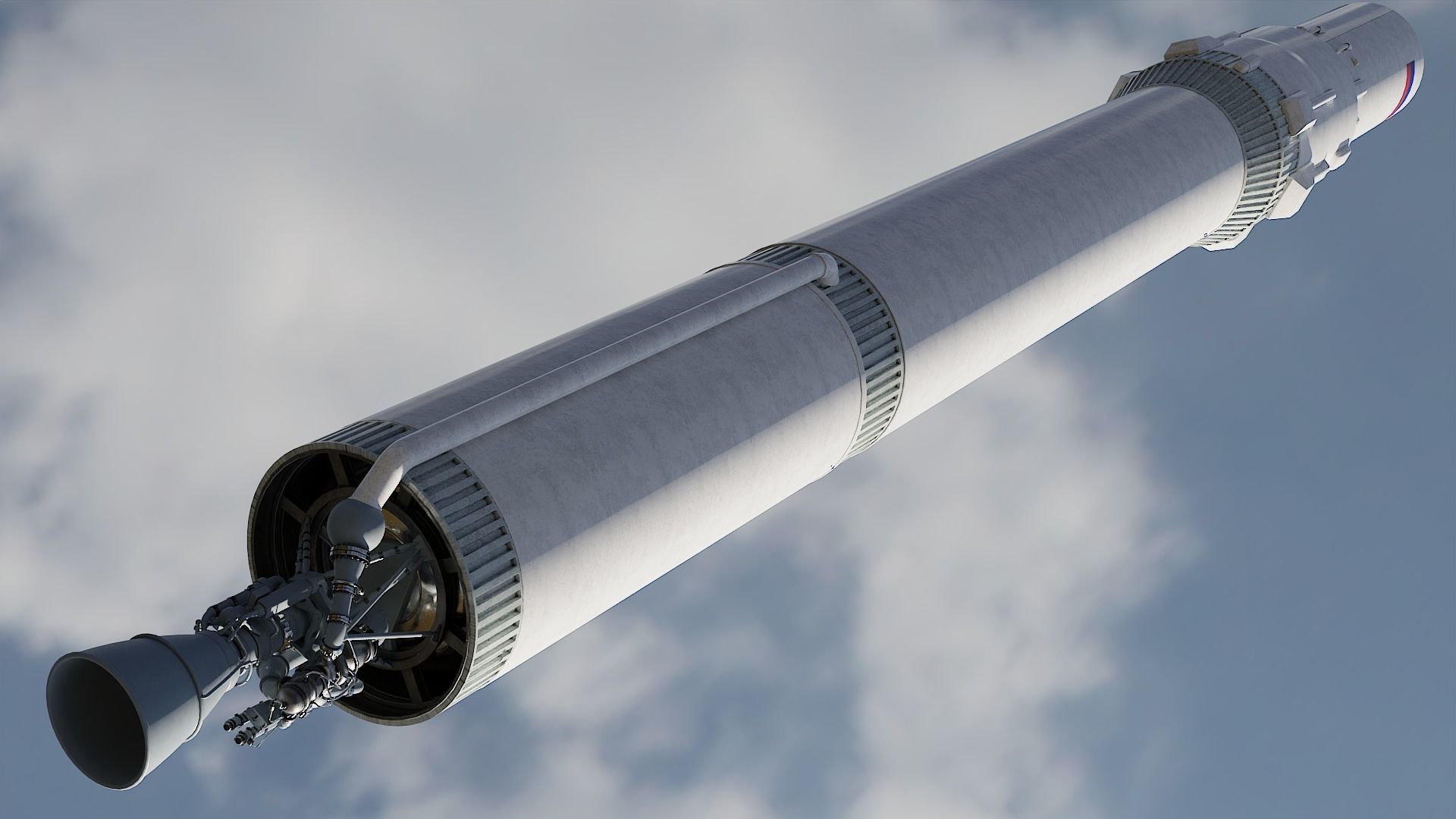 Angara 1 rocket 3D model_7