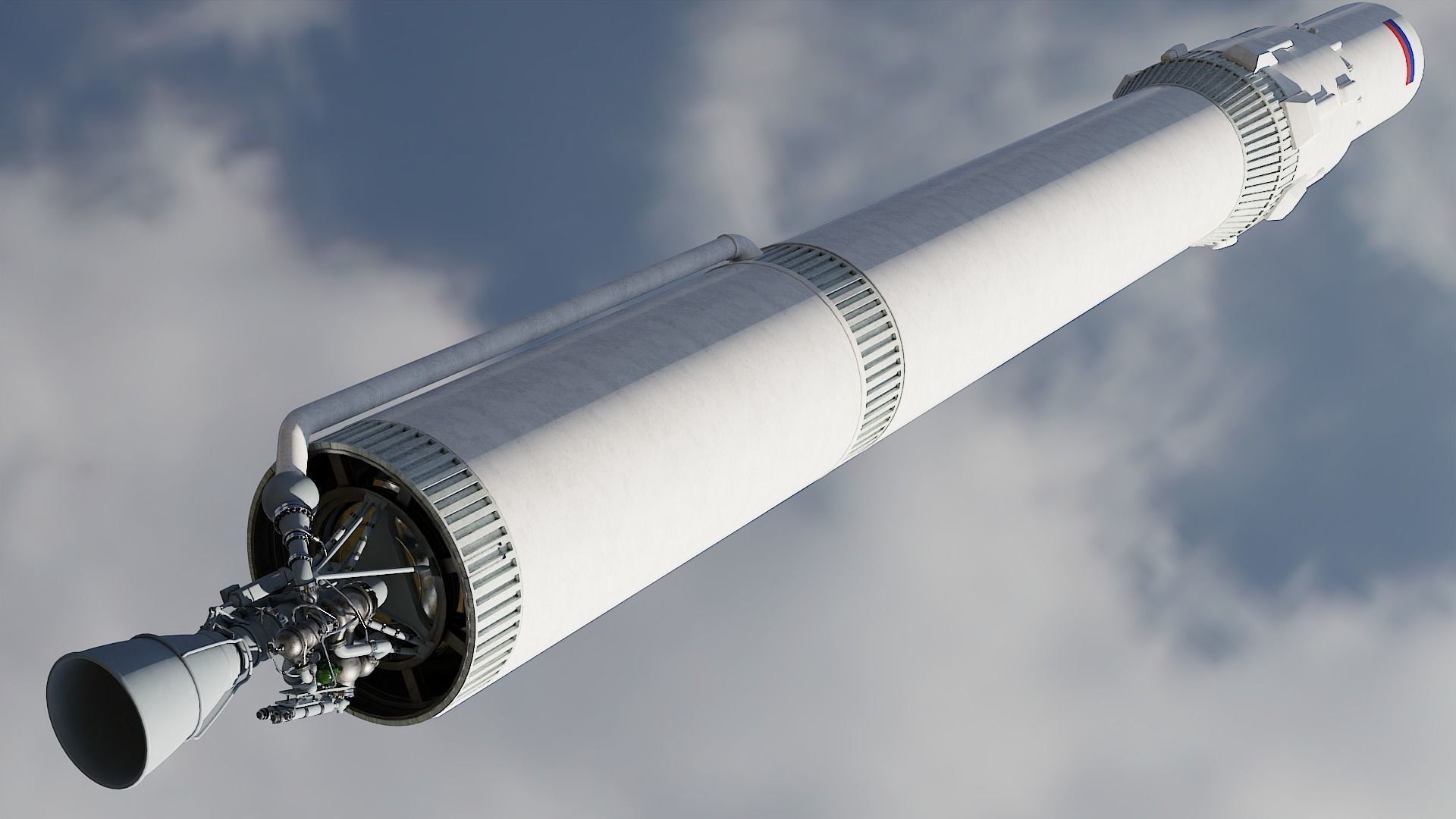 Angara 1 rocket 3D model_6