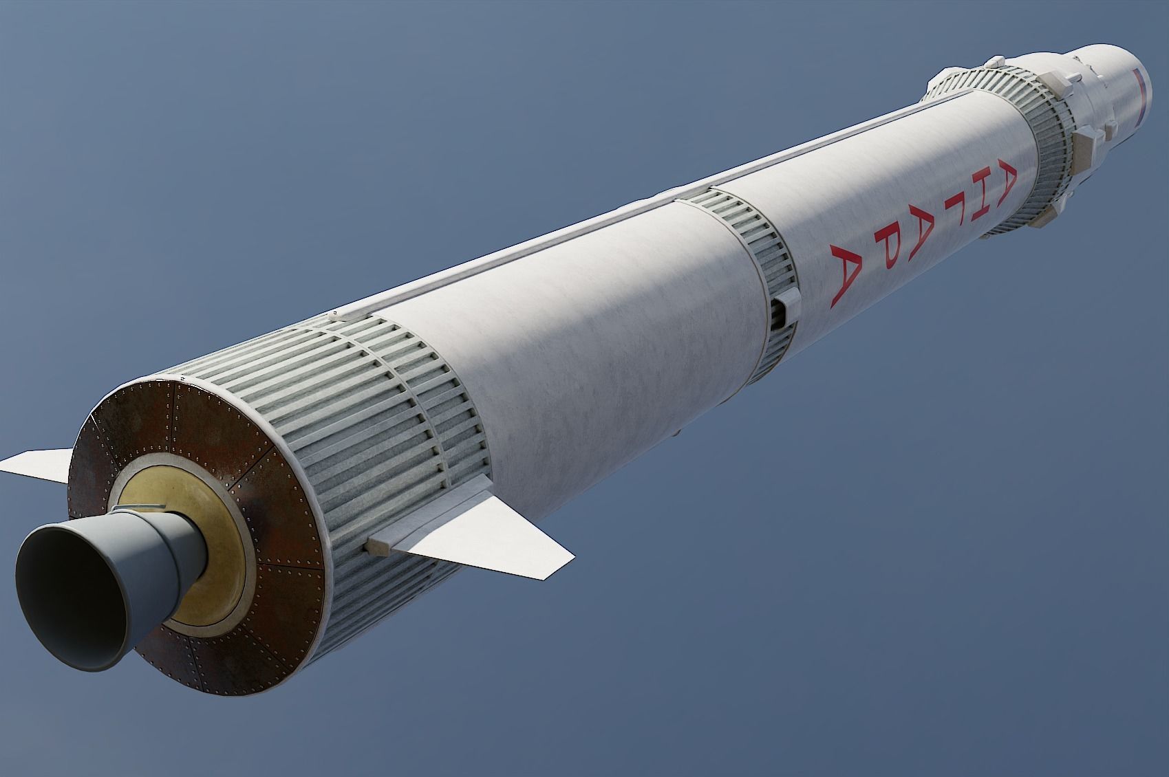 Angara 1 rocket 3D model_1