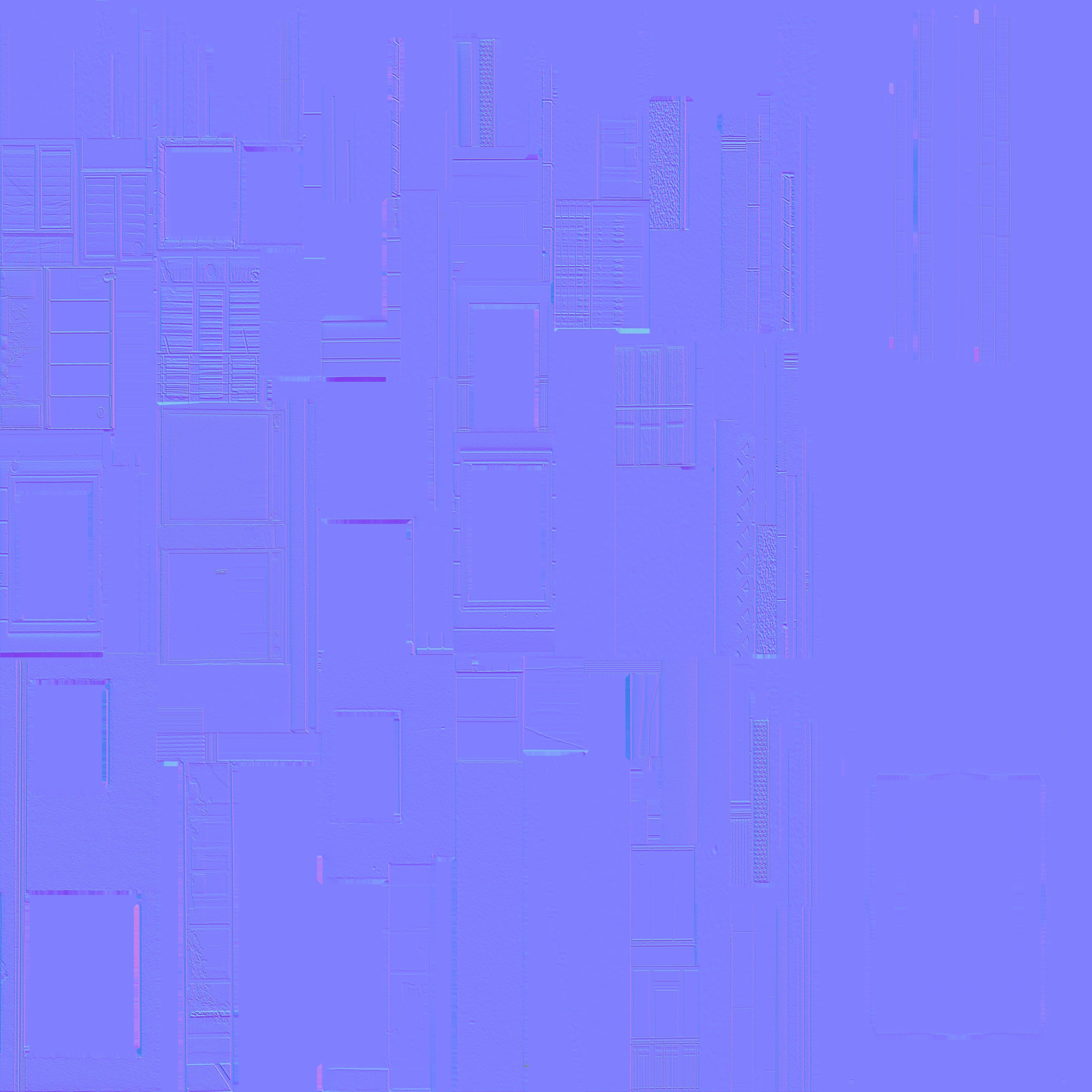 low-poly 10 city building Low-poly 3D model_17