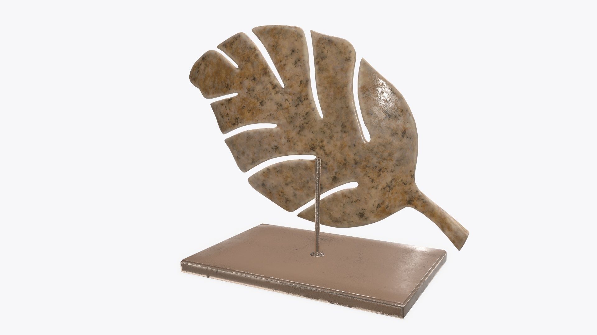 Leaf sculpture 01 3D model_1