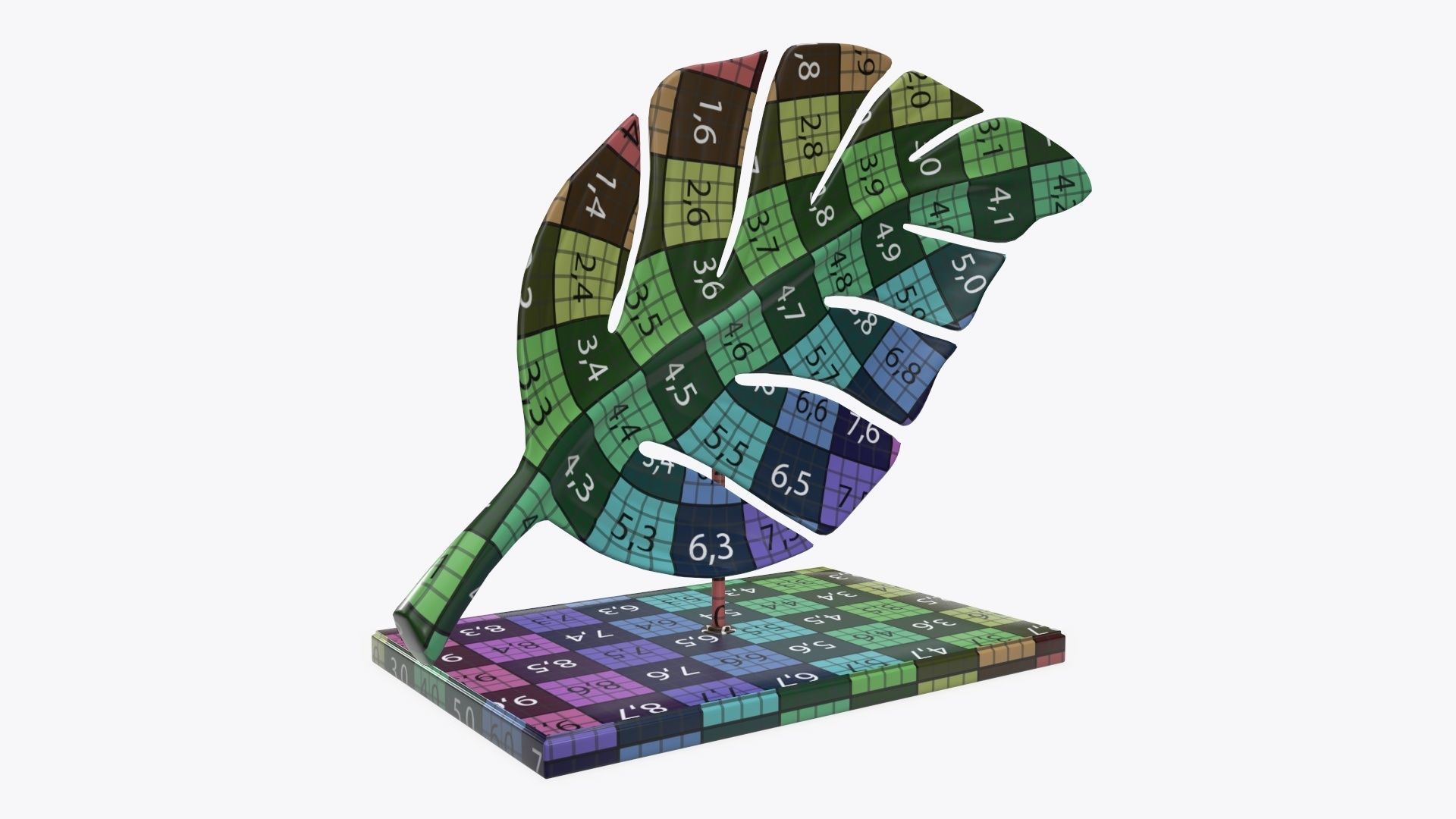 Leaf sculpture 01 3D model_10