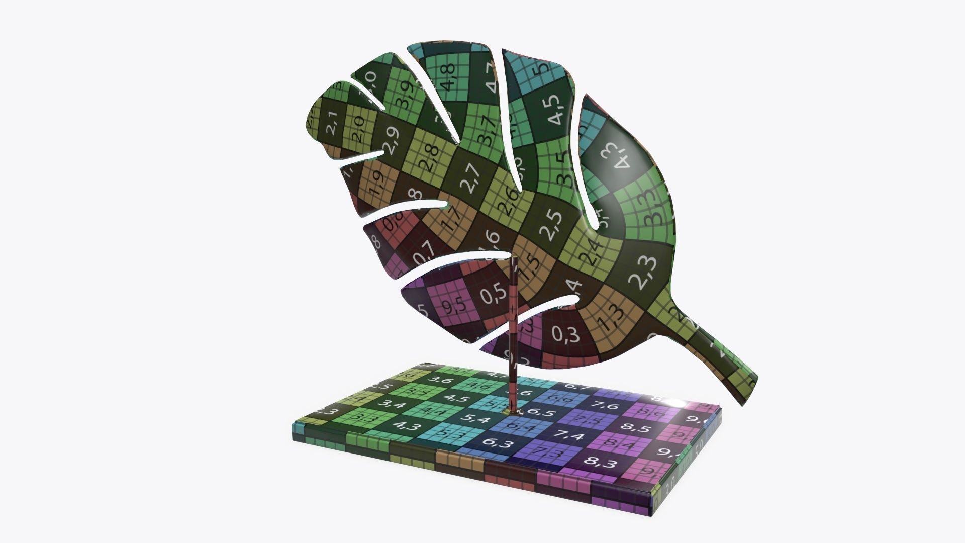 Leaf sculpture 01 3D model_11