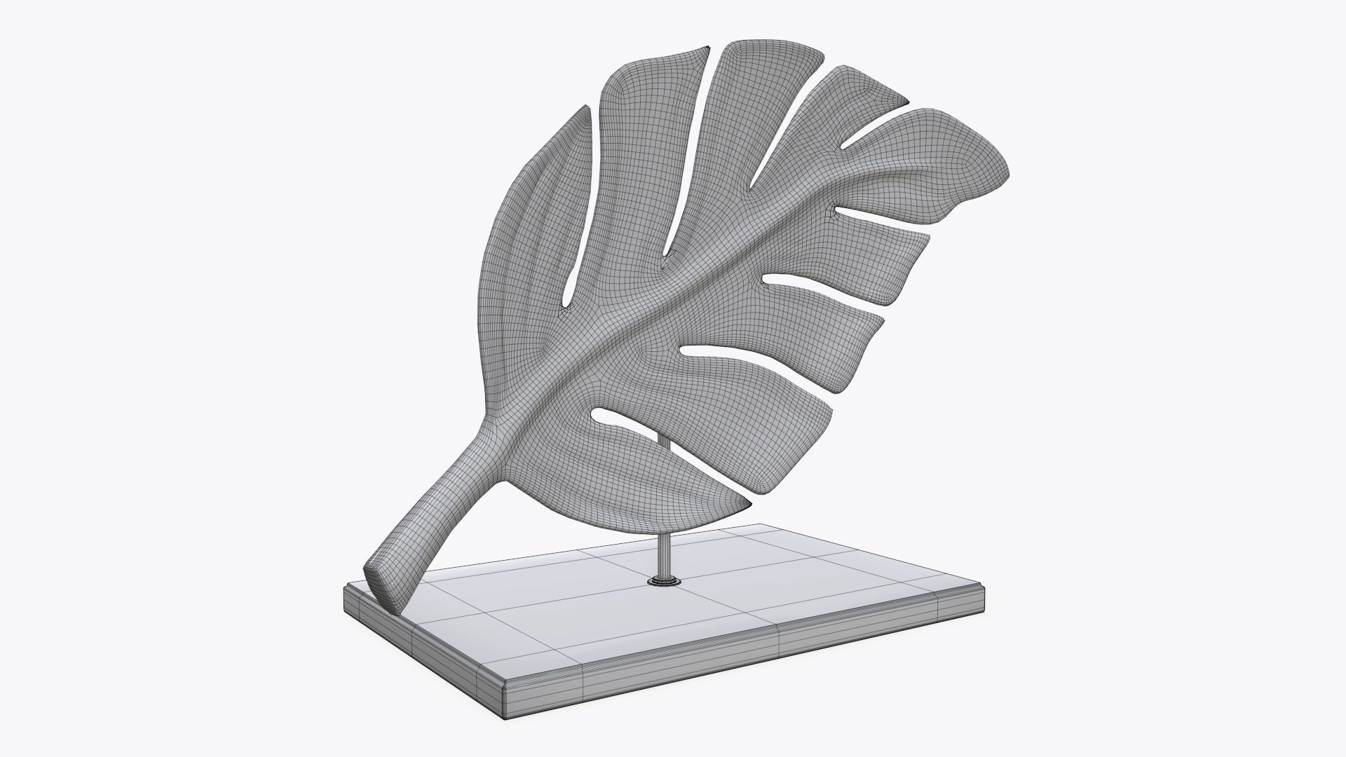 Leaf sculpture 01 3D model_5
