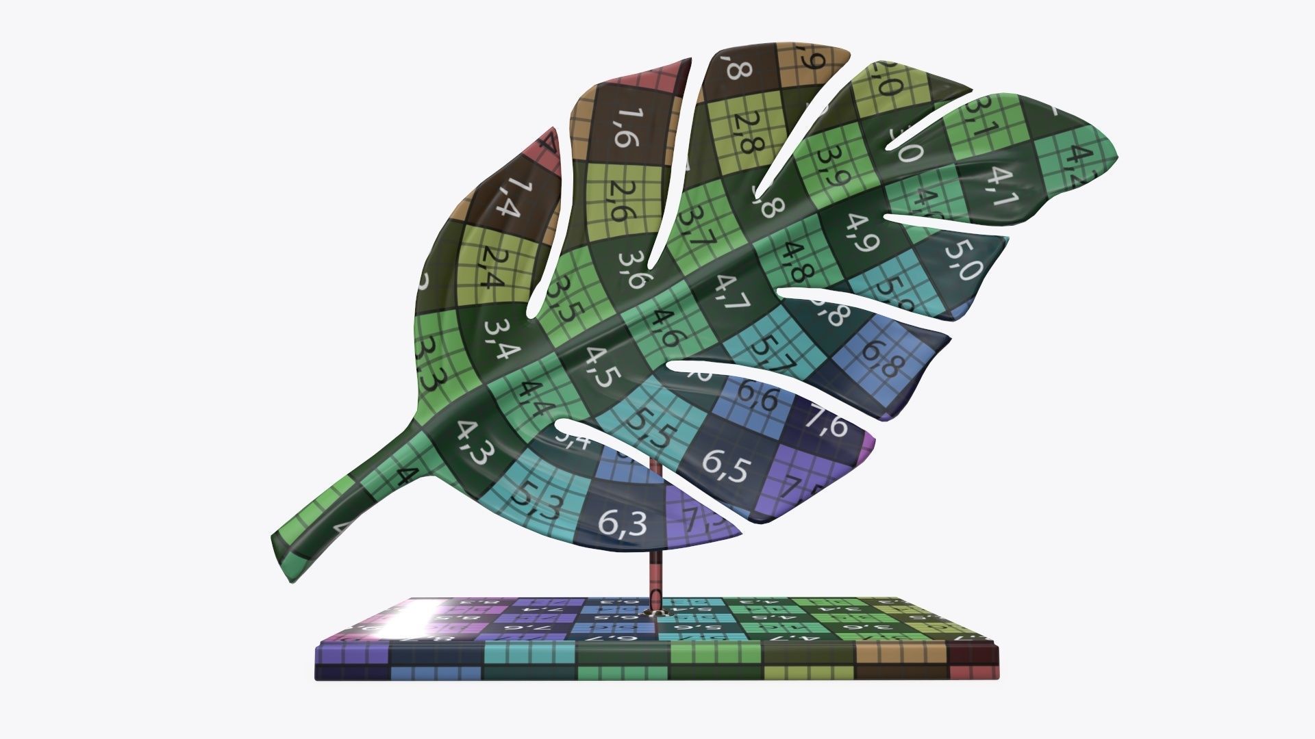 Leaf sculpture 01 3D model_12