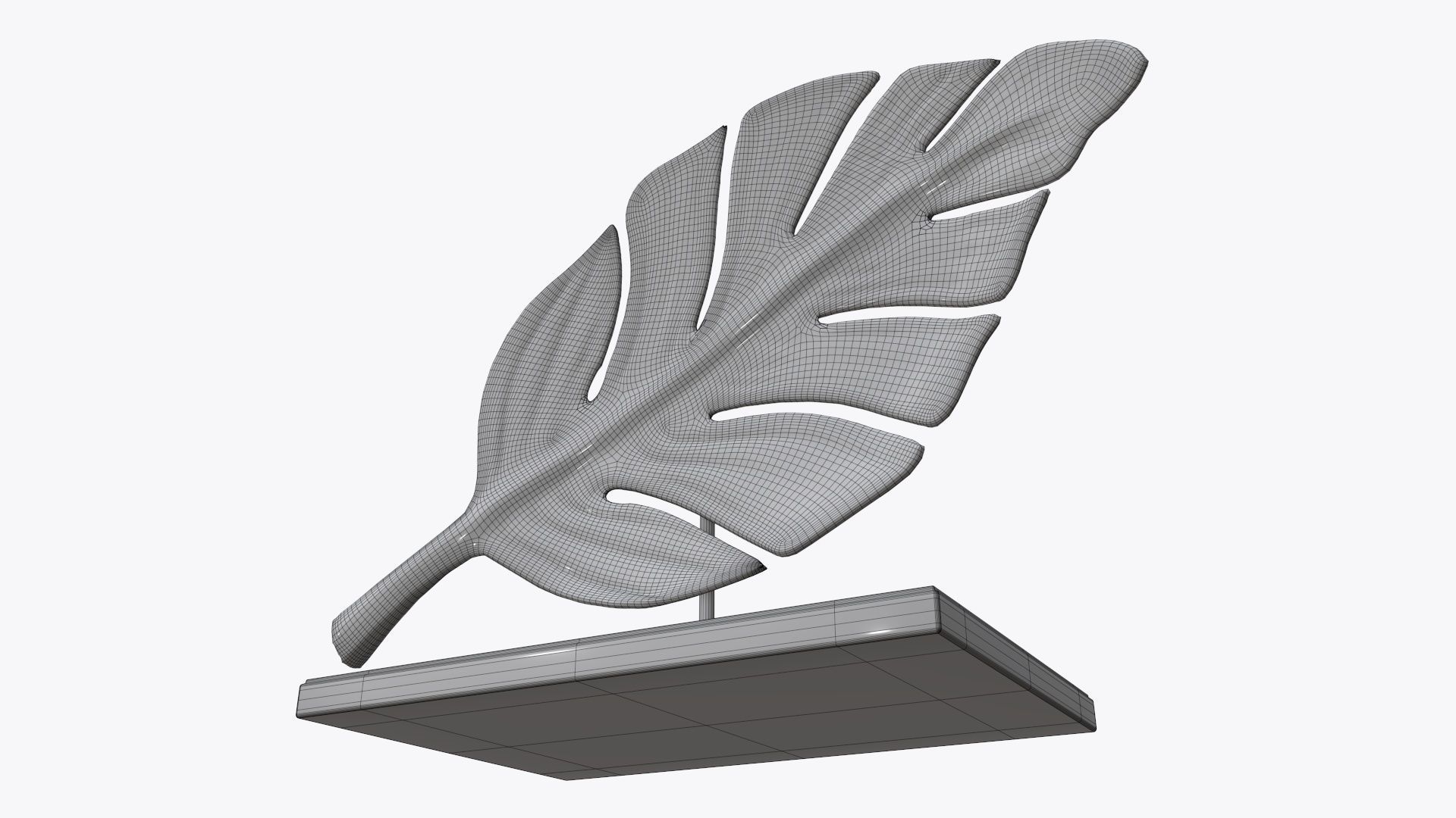 Leaf sculpture 01 3D model_9