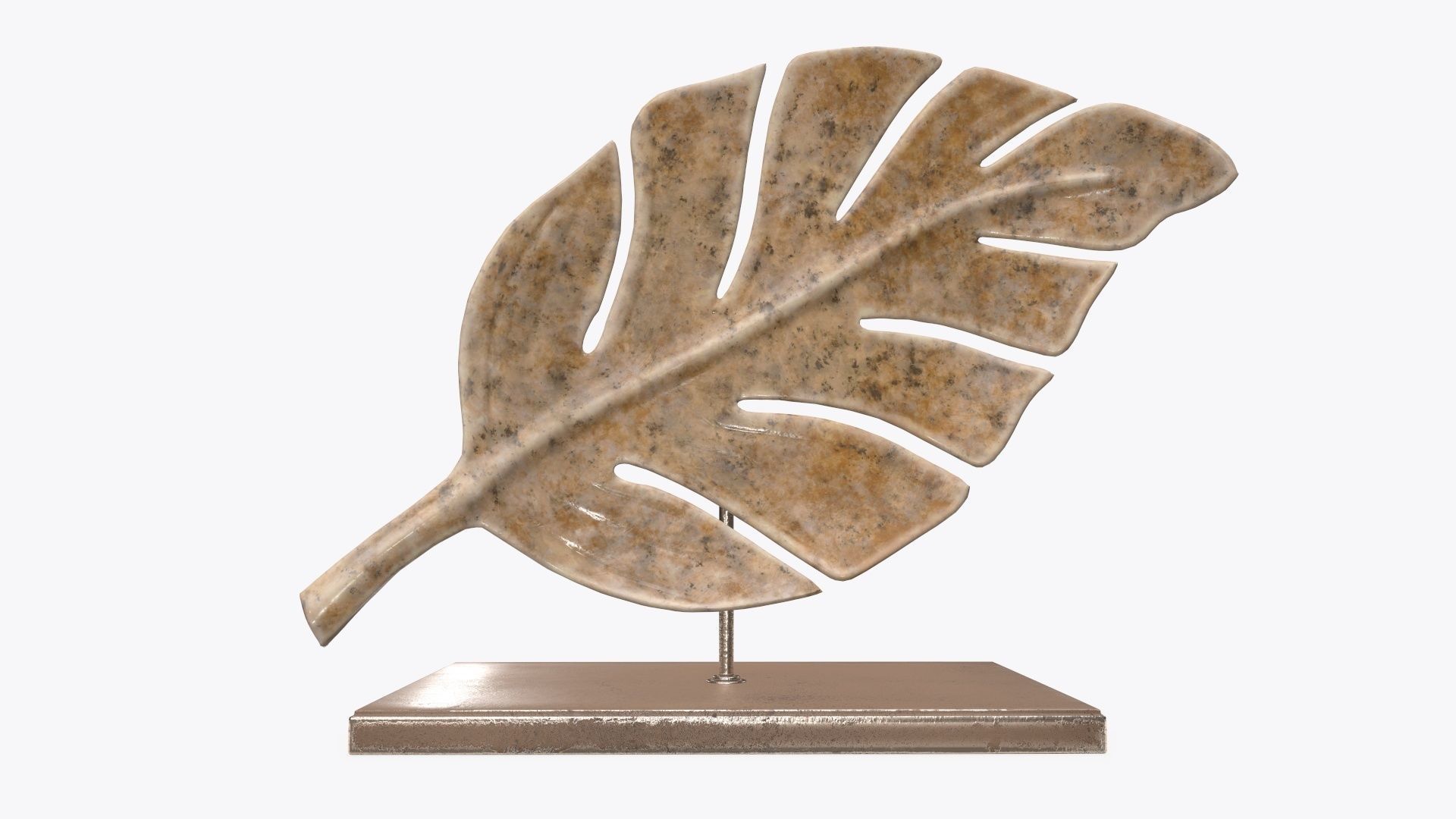 Leaf sculpture 01 3D model_2