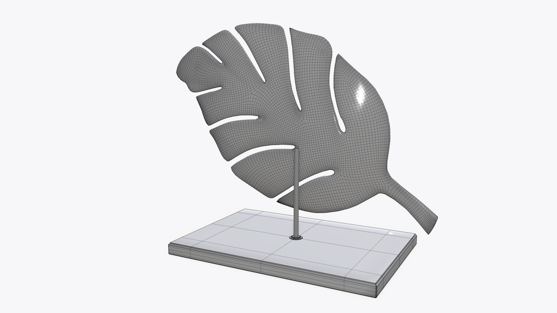 Leaf sculpture 01 3D model_6
