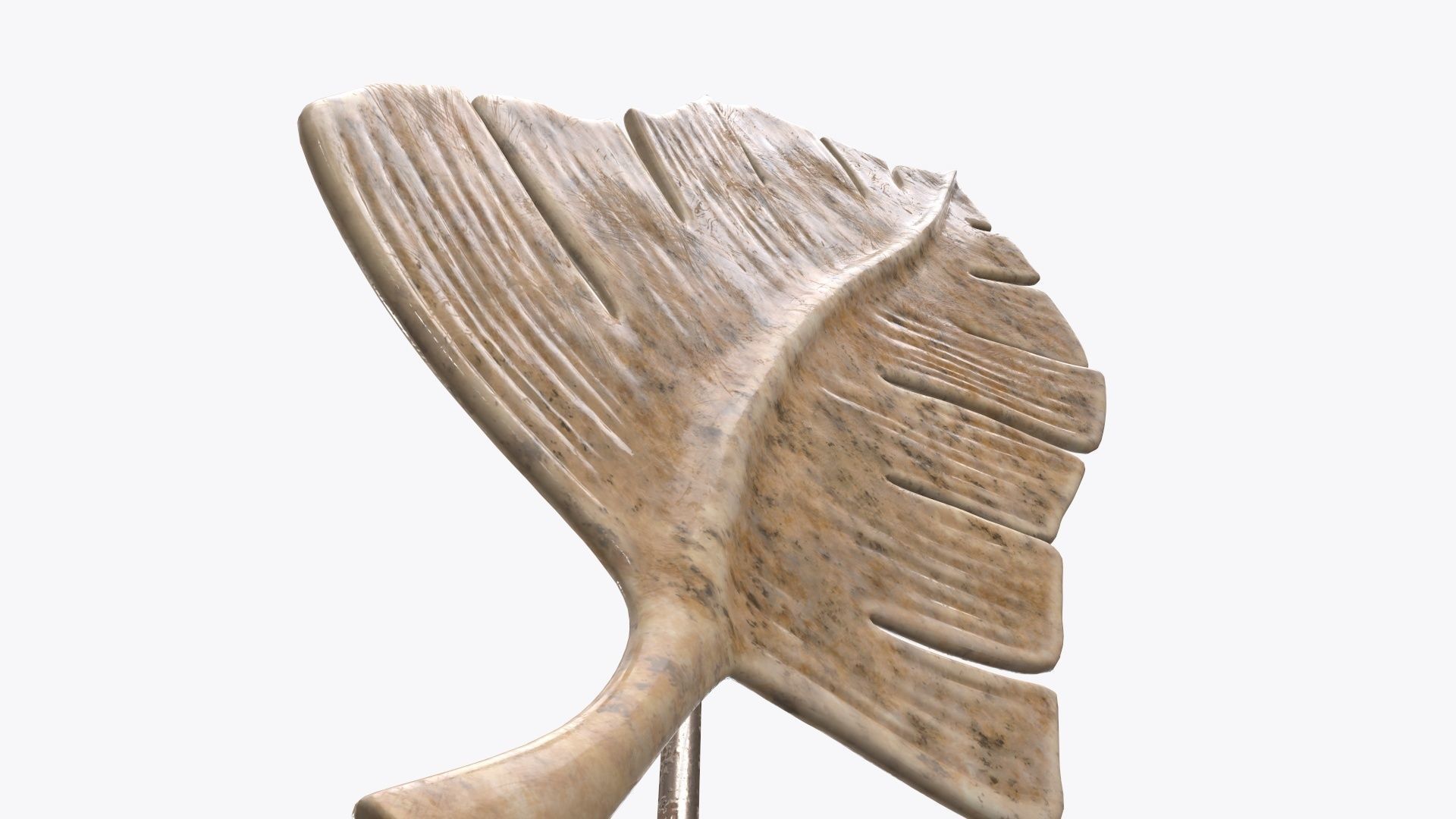 Leaf sculpture 02 3D model_1