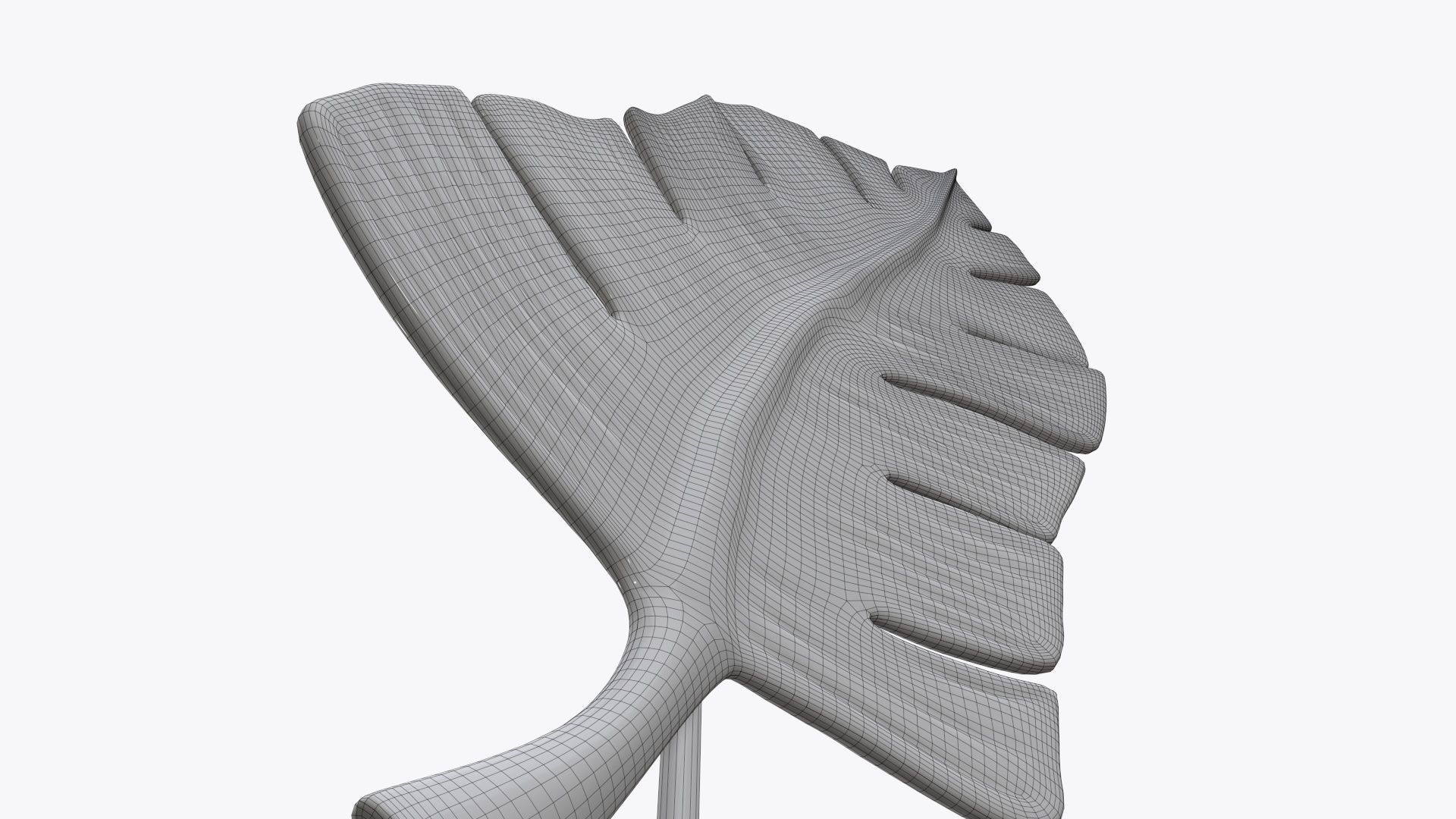 Leaf sculpture 02 3D model_7