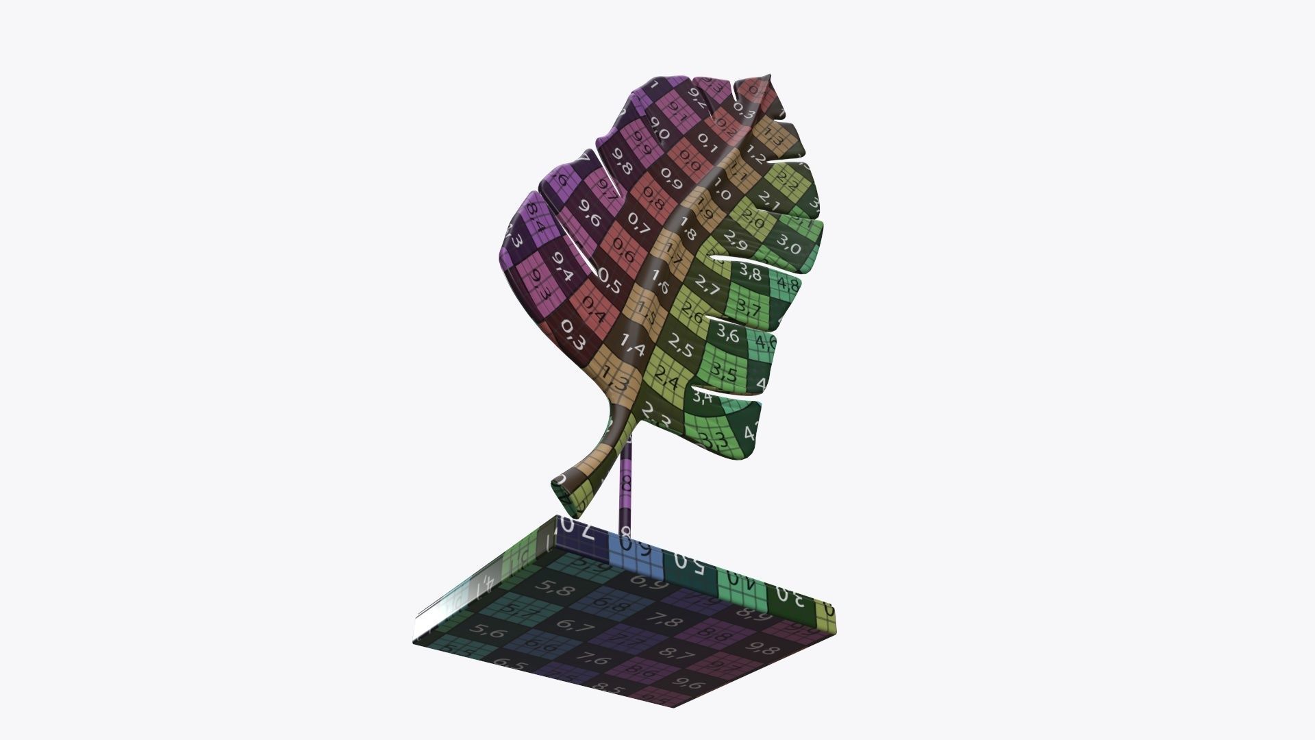 Leaf sculpture 02 3D model_13