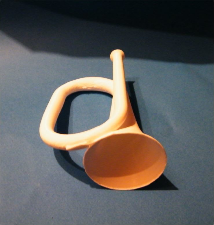 bugle trumpet 3D print model_3
