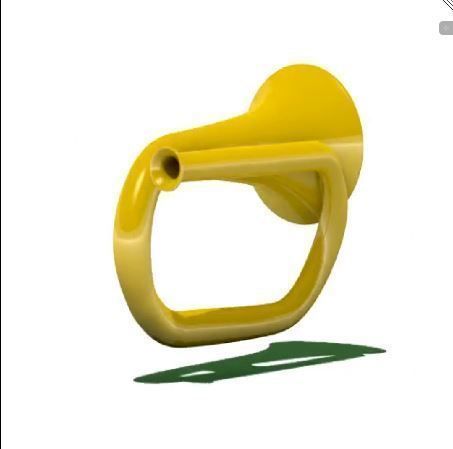 bugle trumpet 3D print model_7