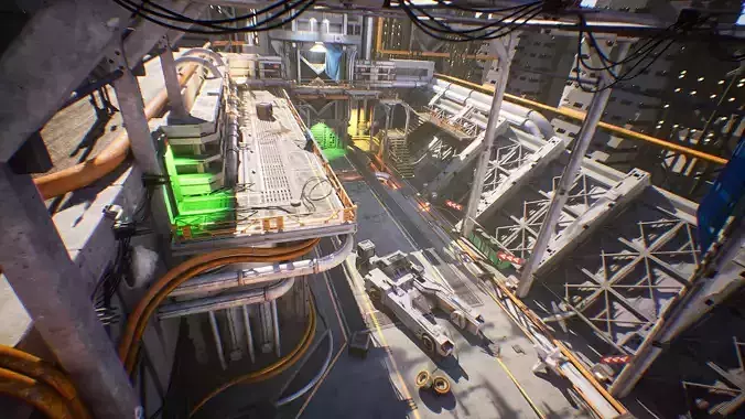 Sci-Fi Kitbash Level Builder Vol2 Low-poly 3D model