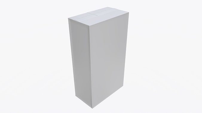 Plastic coffee bag package packet 01 mock-up 3D model