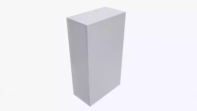 Plastic coffee bag package packet 01 mock-up 3D model