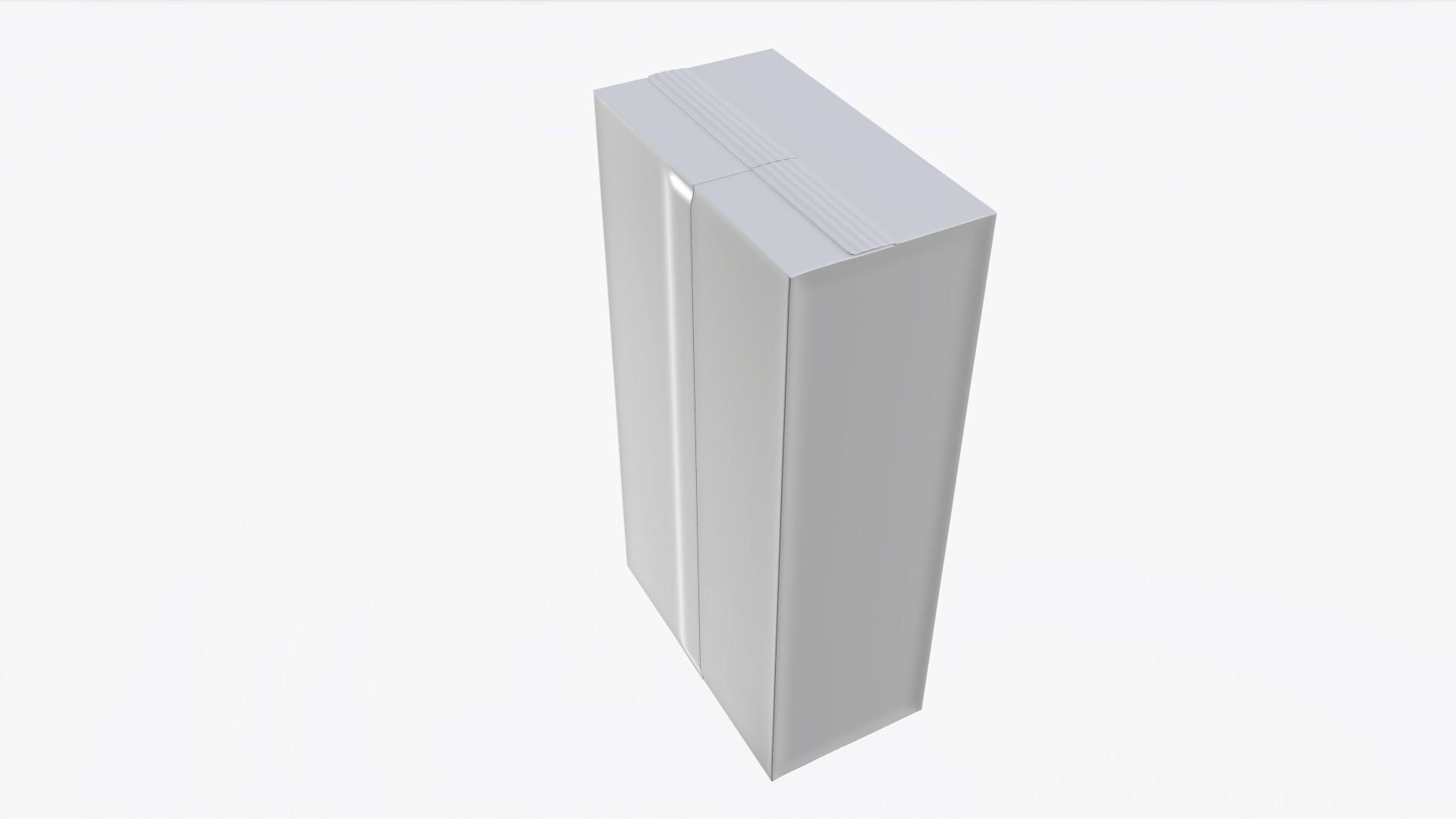 Plastic coffee bag package packet 01 mock-up 3D model_3