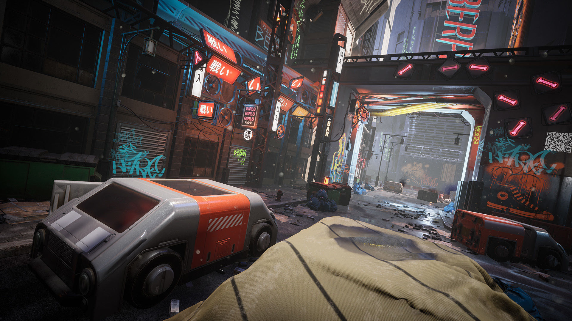 Cyberpunk Environment Kitbash Set Low-poly 3D model_5